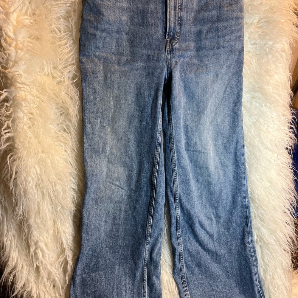 Everlane The Way High Wide Leg Flare Organic Cotton Size 26 Regular Jeans